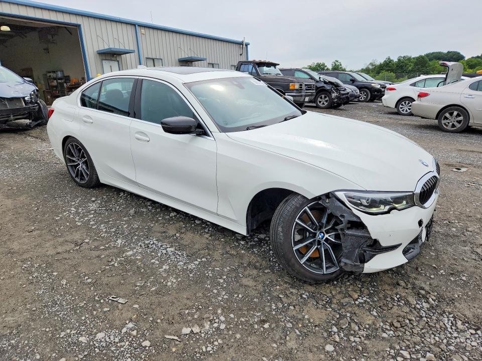 2019 BMW 3er VIN WBA5R7C53KFH26138 COPART salvage auction — FRONT END, Pa - Certificate Of Salvage, sold $12,700 on 2026-07-31 (photo 4)