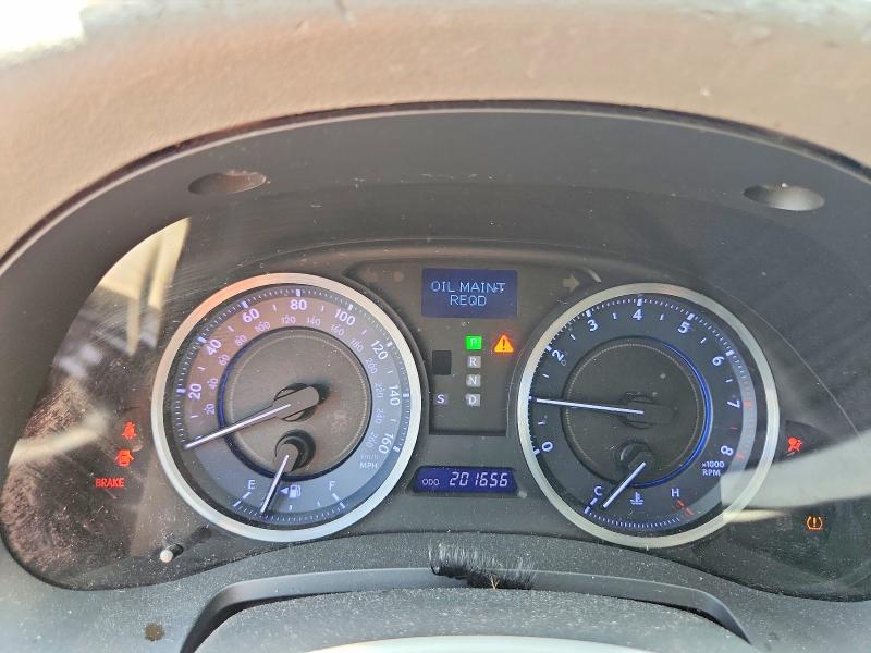 2012 Lexus Is VIN JTHBF5C23C5159554 COPART salvage auction — SIDE, Tn - Salvage Certificate, sold $425 on 2026-07-02 (photo 9)