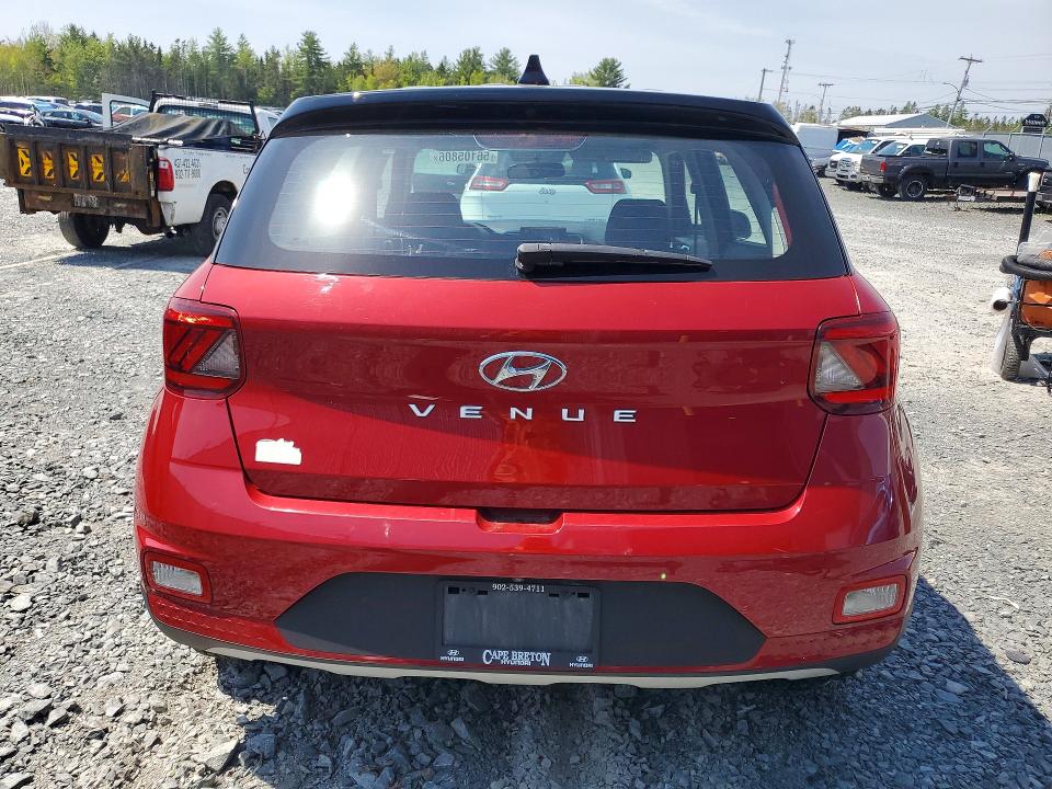 2021 Hyundai Venue VIN KMHRB8A37MU065690 COPART salvage auction — VANDALISM, Ns - Cert Of Registration, sold $2,600 on 2026-07-23 (photo 6)