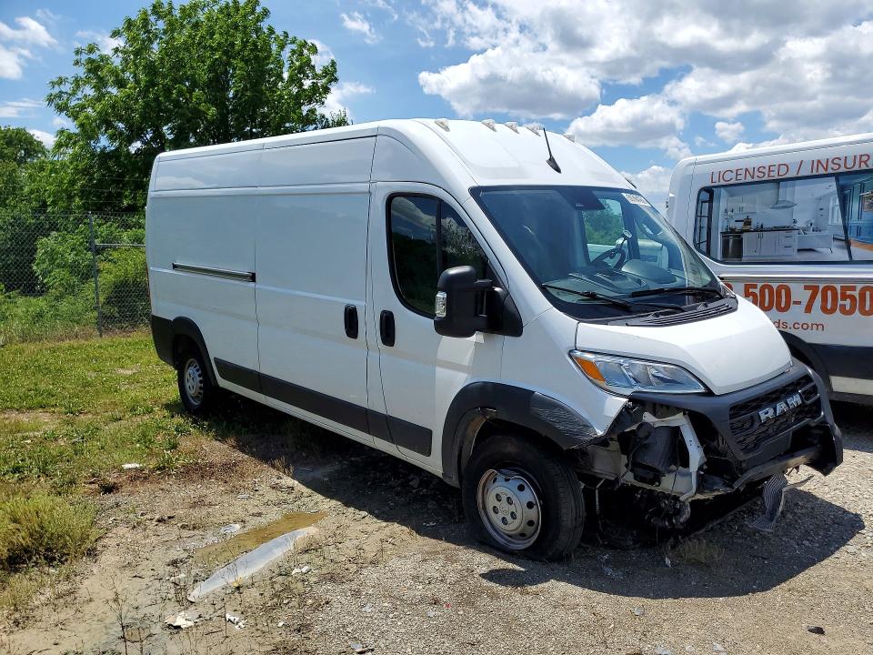 2025 Ram Promaster 2500 VIN 3C6LRVDGXSE509571 COPART salvage auction — FRONT END, Pa - Certificate Of Salvage, sold $7,700 on 2026-07-08 (photo 4)