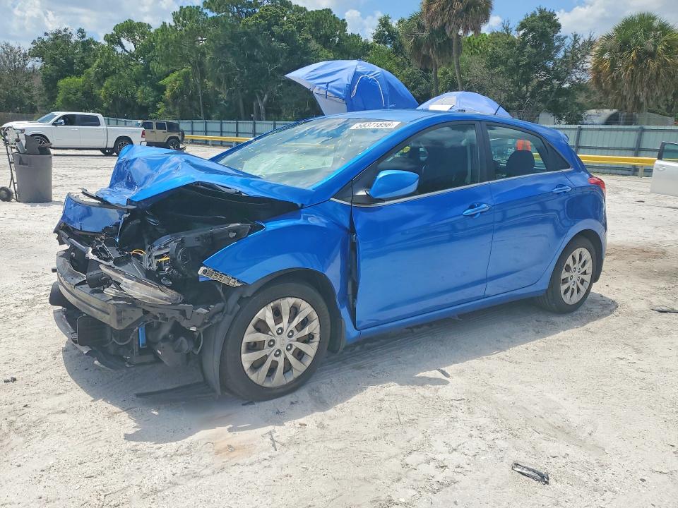 2017 Hyundai VIN KMHD35LH7HU360017 COPART salvage auction — FRONT END, Fl - Cert Of Title Slvg Rebuildable, sold $850 on 2026-07-15 (photo 1)