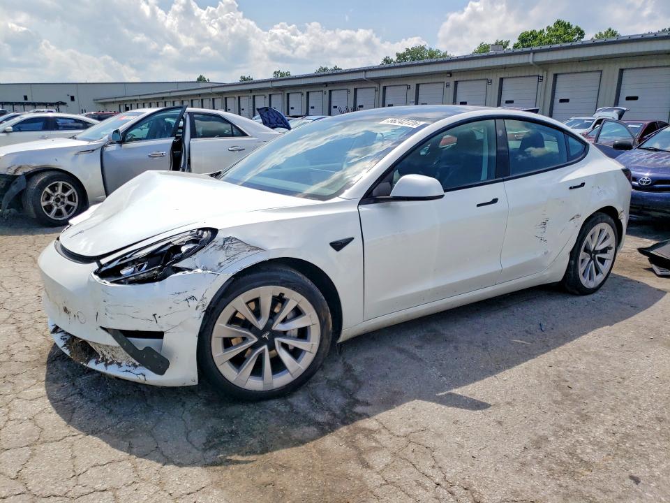 2023 Tesla VIN 5YJ3E1EA6PF541491 COPART salvage auction — FRONT END, Ky - Cert Of Title-Salvage, sold $6,000 on 2026-07-09 (photo 1)