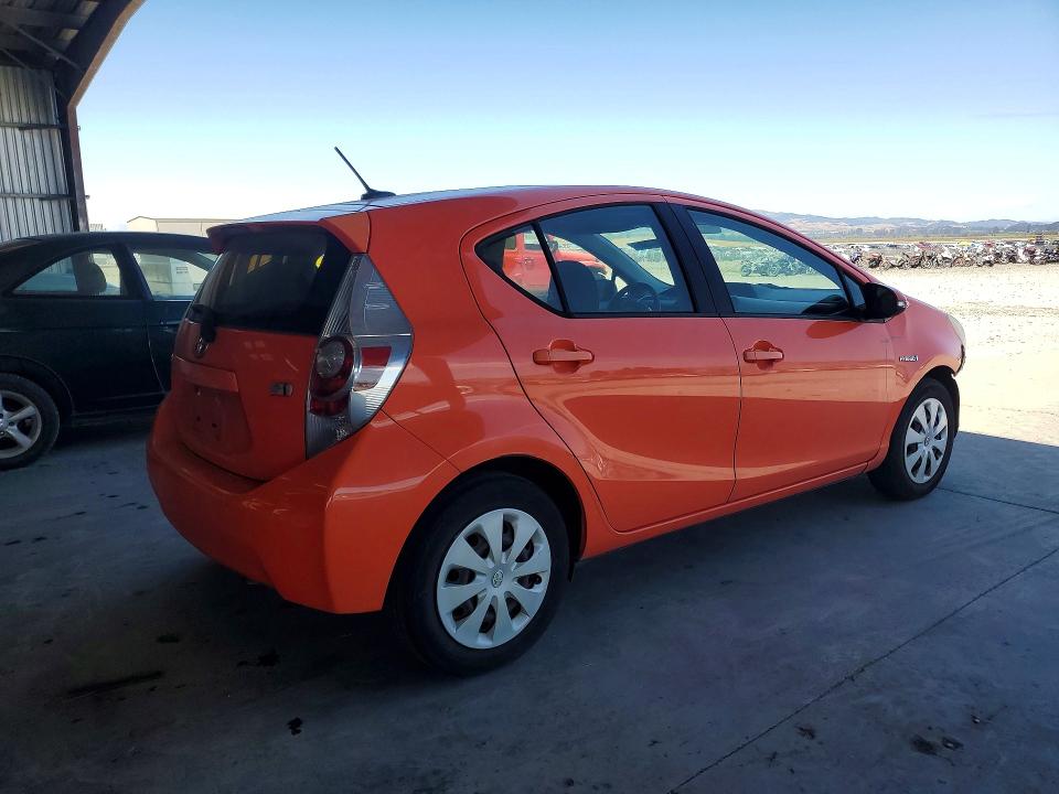 2012 Toyota VIN JTDKDTB35C1025447 COPART salvage auction — FRONT END, CA - SALVAGE CERTIFICATE, sold $3,050 on 2026-07-06 (photo 3)