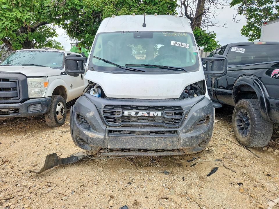 2023 Ram Promaster 2500 VIN 3C6LRVDG2PE594056 COPART salvage auction — FRONT END, Ks - Certificate Of Title, sold $9,500 on 2026-07-22 (photo 5)