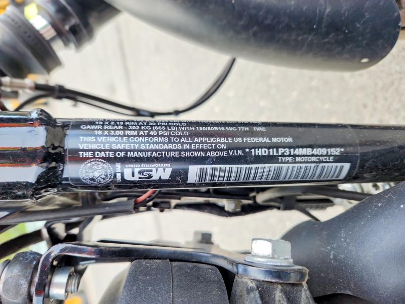 2021 Harley-davidson VIN 1HD1LP314MB409152 COPART salvage auction — SIDE, Ny - Mv-907A Salvage Certificate, sold $3,000 on 2026-07-02 (photo 9)