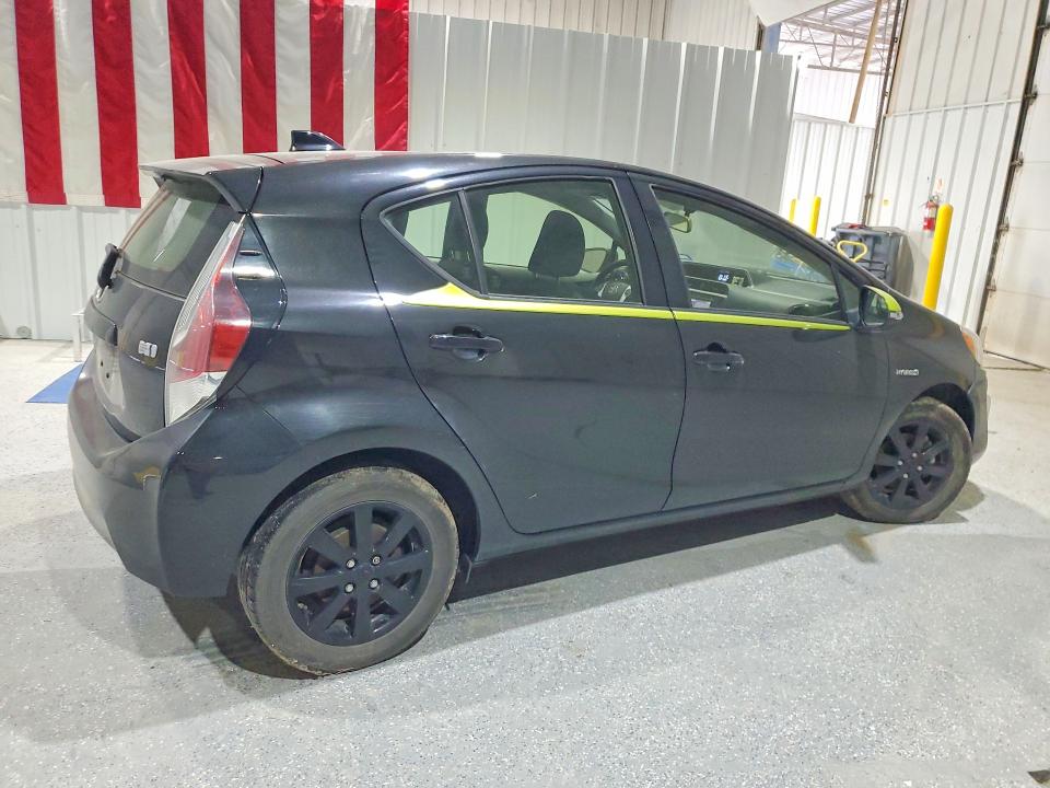 2016 Toyota Prius c VIN JTDKDTB35G1121889 COPART salvage auction — FRONT END, Tx - Salvage Vehicle Title, sold $1,450 on 2026-07-14 (photo 3)