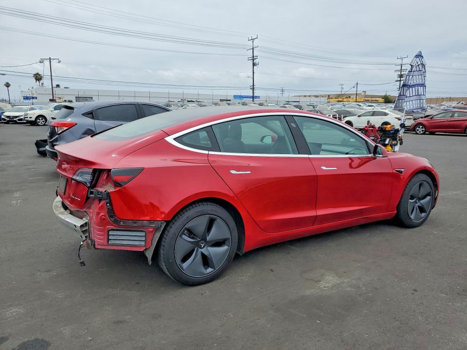 2020 Tesla Model 3 VIN 5YJ3E1EB3LF636013 COPART salvage auction — REAR END, Ca - Salvage Certificate, sold $5,700 on 2026-07-13 (photo 3)