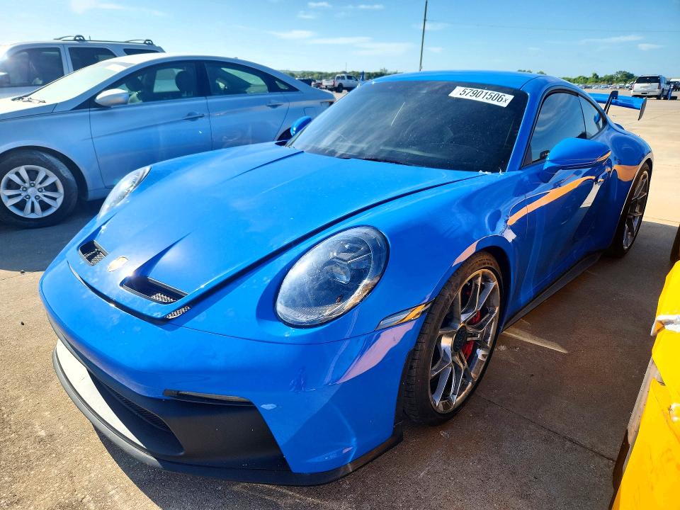 2022 Porsche 911 VIN WP0AC2A94NS268310 COPART salvage auction — FRONT END, Il - Salvage Certificate (P), sold $146,000 on 2026-07-18 (photo 1)