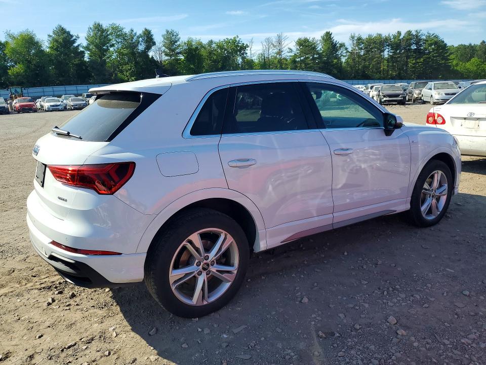 2023 Audi Q3 VIN WA1EECF36P1083183 COPART salvage auction — REAR END, Id - Salvage Certificate Of Title, sold $11,800 on 2026-08-17 (photo 3)