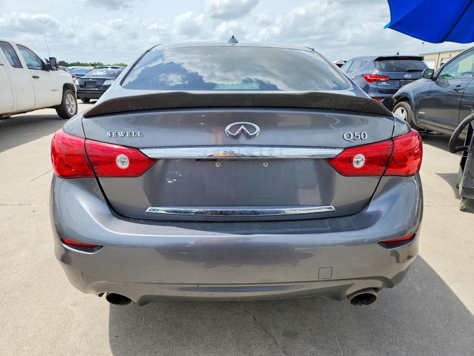 2015 Infiniti VIN JN1BV7AP1FM344214 COPART salvage auction — FRONT END, TX - SALVAGE VEHICLE TITLE, sold $575 on 2026-07-27 (photo 6)