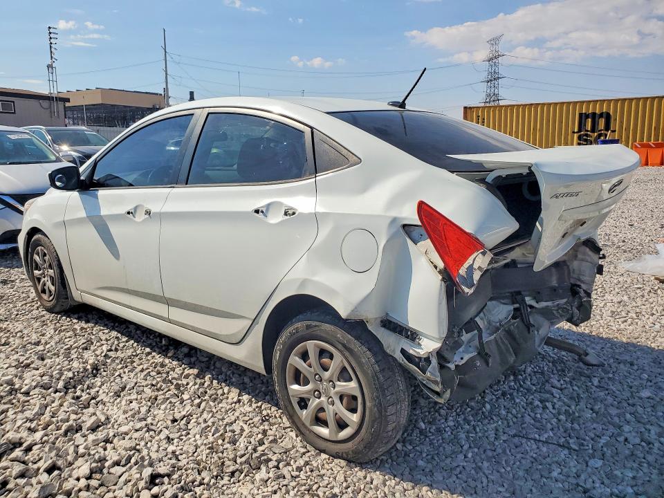 2012 Hyundai Accent VIN KMHCT4AE8CU116223 COPART salvage auction — REAR END, Nv - Salvage Title, sold $575 on 2026-07-06 (photo 2)