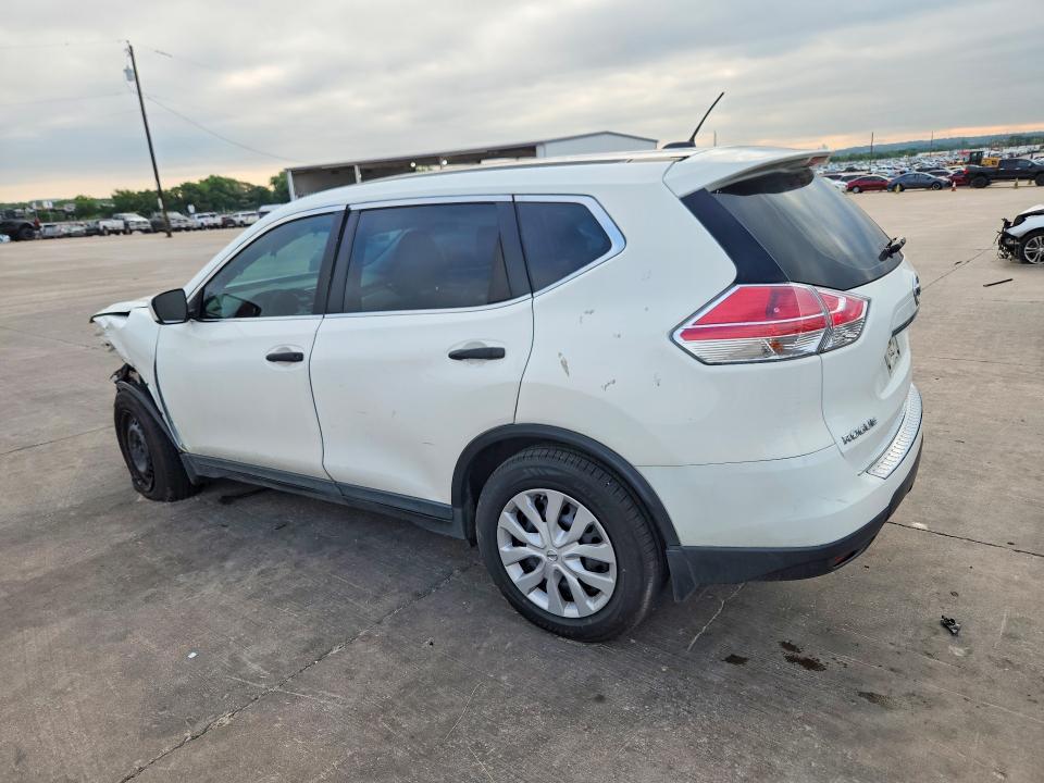 2016 Nissan Rogue VIN KNMAT2MT5GP593531 COPART salvage auction — FRONT END, Tx - Salvage Vehicle Title, sold $700 on 2026-07-13 (photo 2)