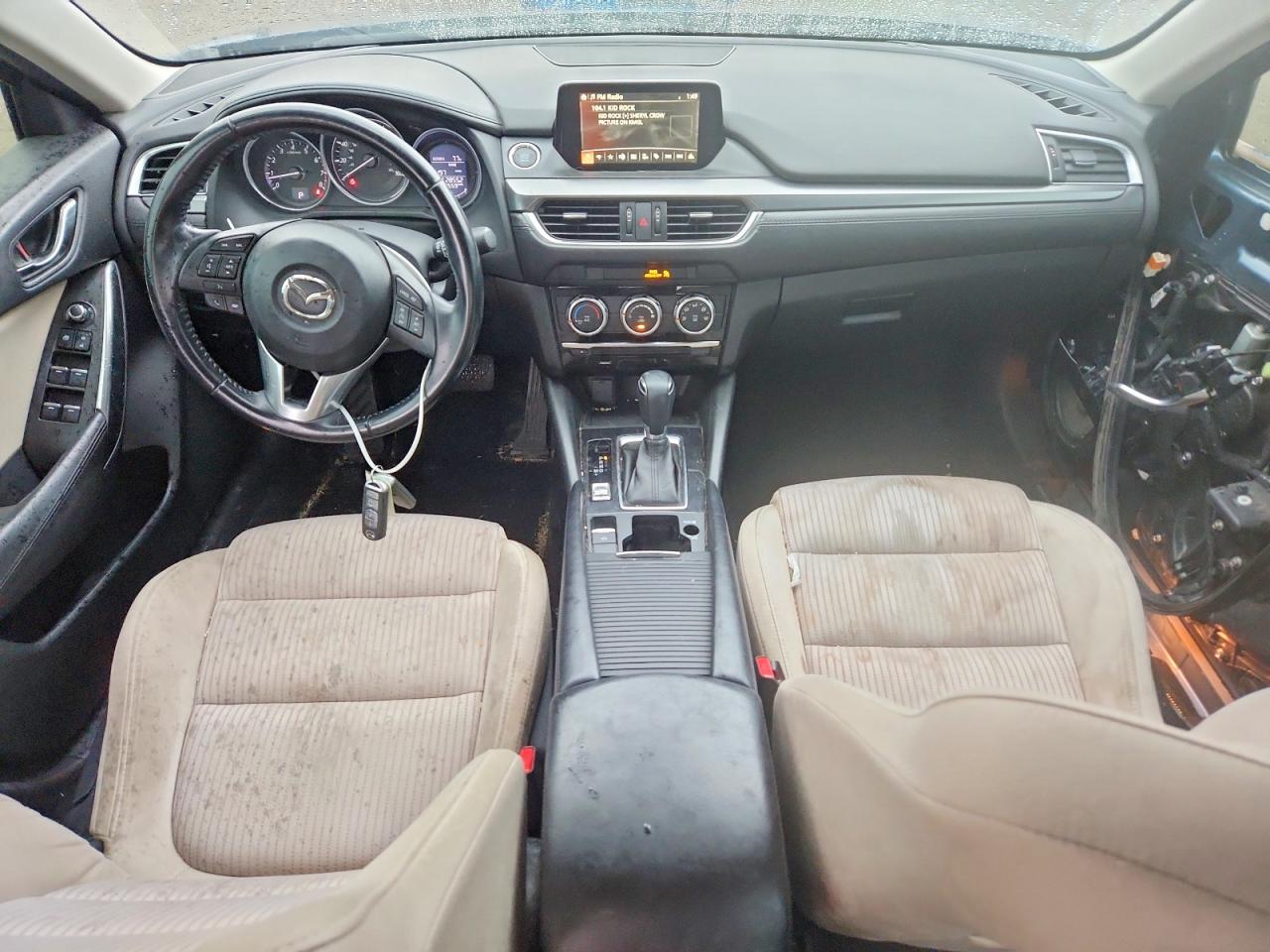 2016 Mazda 6 VIN JM1GJ1U51G1422399 COPART salvage auction — Front End, OK - CERT OF TITLE-SALVAGE, sold $3,650 on 2020-09-18 (photo 8)