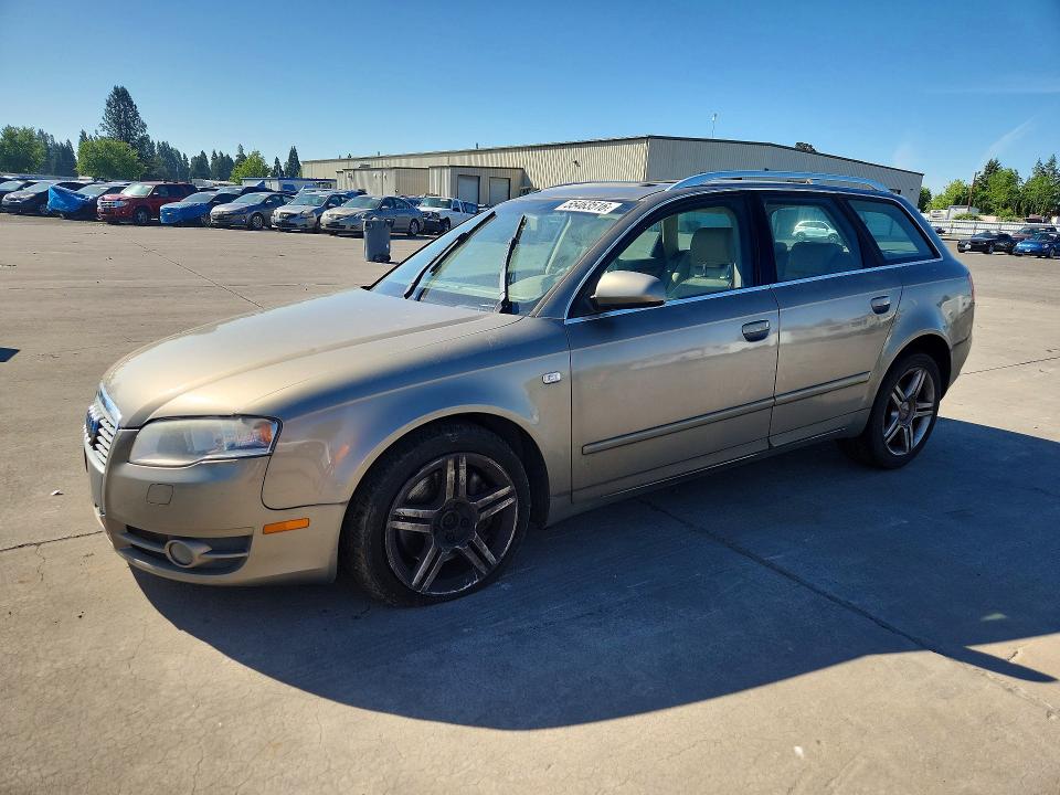 2007 Audi A4 VIN WAUKF78E57A231624 COPART salvage auction — FRONT END, Or - Salvage Title Certificate, sold $150 on 2026-07-27 (photo 1)