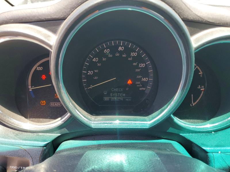 2007 Lexus Rx VIN JTJGW31UX72003113 COPART salvage auction — VANDALISM, Ca - Salvage Certificate, sold $1,050 on 2026-07-13 (photo 9)