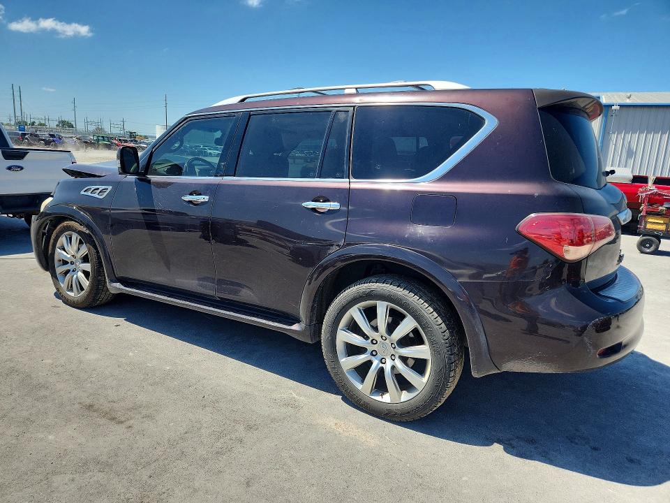 2012 Infiniti Qx56 VIN JN8AZ2NC3C9316540 COPART salvage auction — FRONT END, Ok - Cert Of Title-Salvage, sold $875 on 2026-07-15 (photo 2)