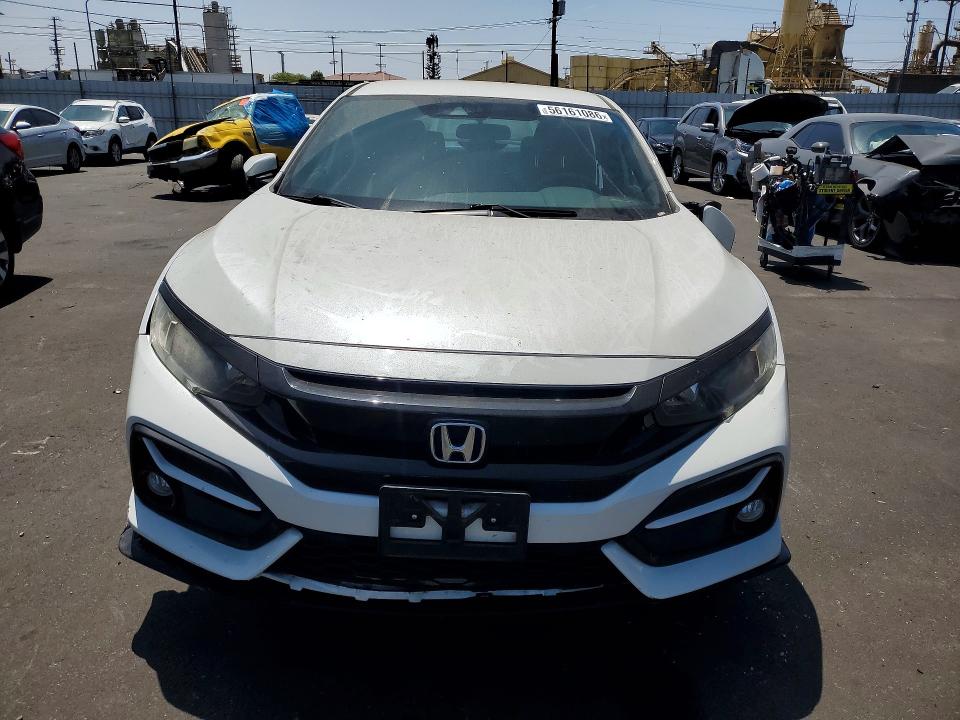 2021 Honda Civic VIN SHHFK7H48MU424018 COPART salvage auction — FRONT END, Ca - Salvage Certificate, sold $2,600 on 2026-07-20 (photo 5)