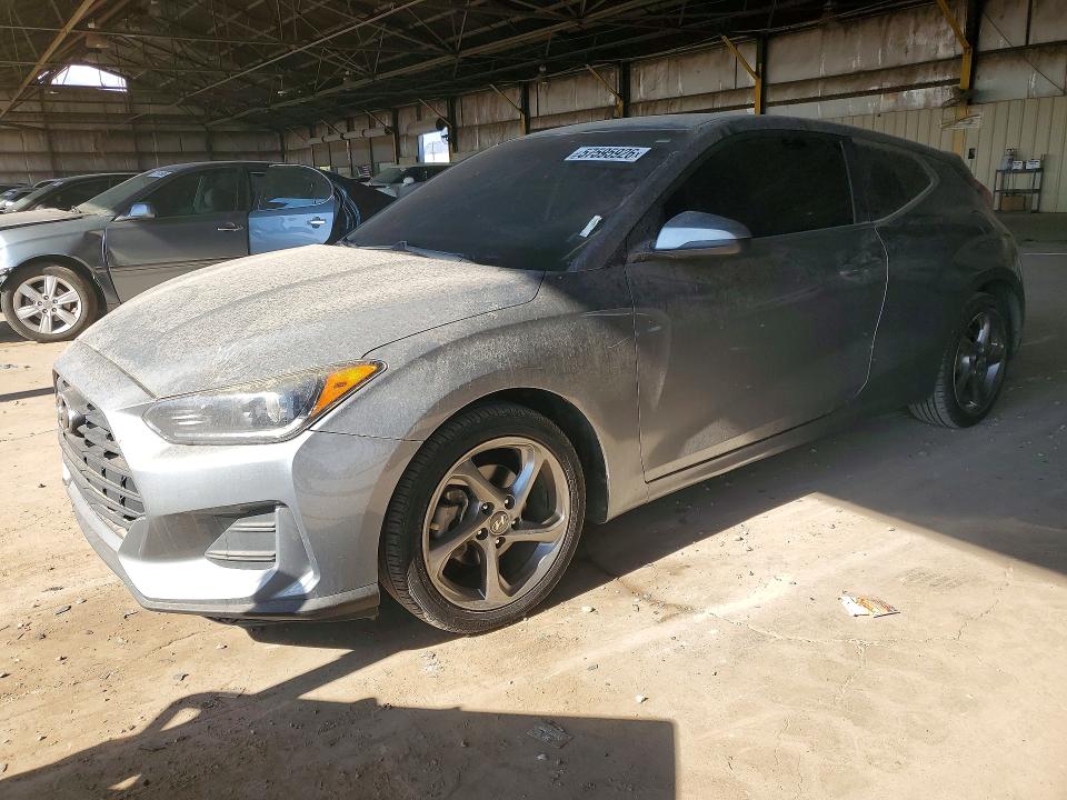 2019 Hyundai Veloster VIN KMHTG6AF9KU017269 COPART salvage auction — FRONT END, Az - Certificate Of Title, sold $3,400 on 2026-07-20 (photo 1)