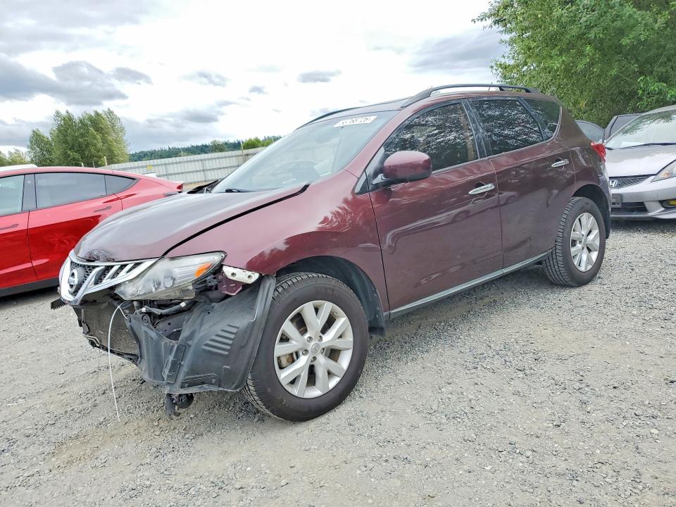 2014 Nissan Murano VIN JN8AZ1MU8EW421700 COPART salvage auction — FRONT END, Wa - Bill Of Sale, sold $1,000 on 2026-07-20 (photo 1)