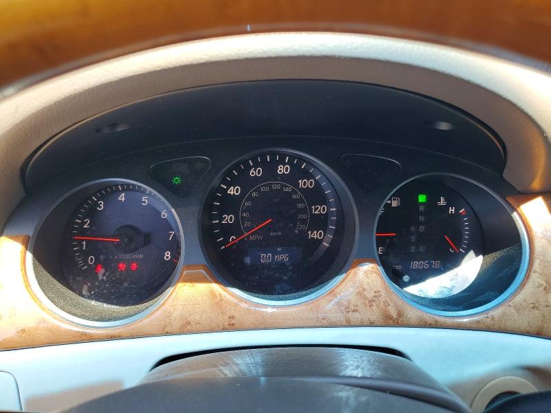 2005 Lexus ES VIN JTHBA30G855134669 COPART salvage auction — FRONT END, Ca - Salvage Certificate, sold $500 on 2026-07-09 (photo 9)