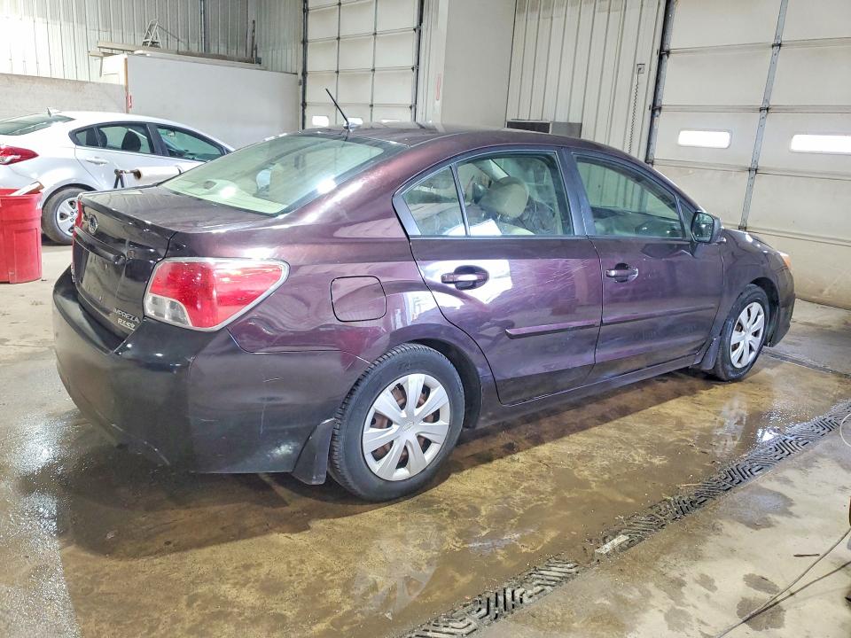 2012 Subaru Impreza VIN JF1GJAA6XCH020238 COPART salvage auction — REAR END, Pa - Certificate Of Salvage, sold $750 on 2026-07-06 (photo 3)