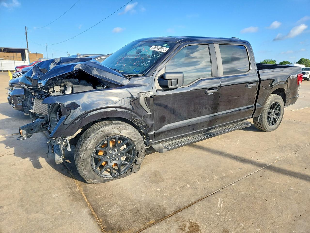 2024 Ford F-150 Lightning VIN 1FTFW2L59RKE20255 COPART salvage auction — Front End, TX - CERTIFICATE OF TITLE, sold $9,600 on 2026-07-09 (photo 1)