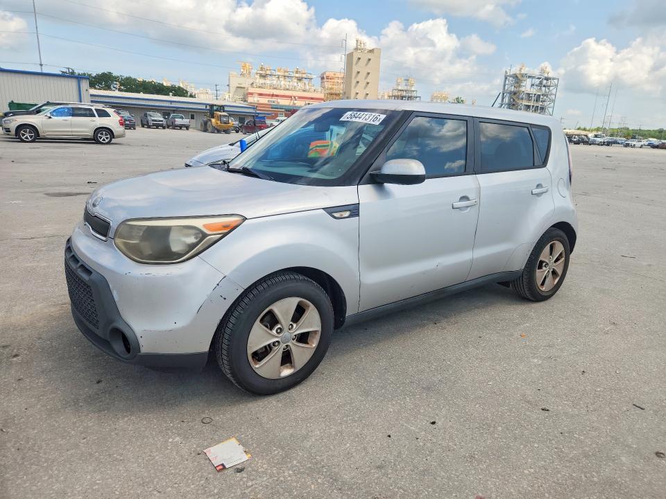 2014 Kia Soul VIN KNDJN2A27E7707919 COPART salvage auction — MINOR DENT/SCRATCHES, Ms - Certificate Of Title, sold $1,620 on 2026-07-08 (photo 1)