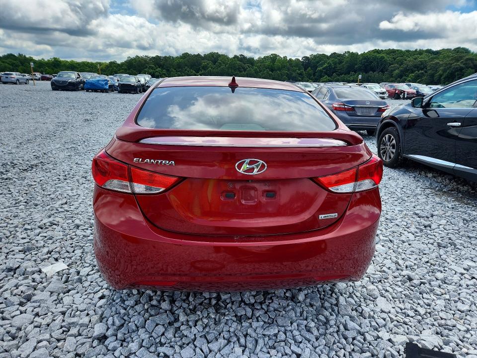 2013 Hyundai Elantra VIN KMHDH4AE6DU526834 COPART salvage auction — FRONT END, Ga - Cert Of Title-Salvage, sold $700 on 2026-07-09 (photo 6)