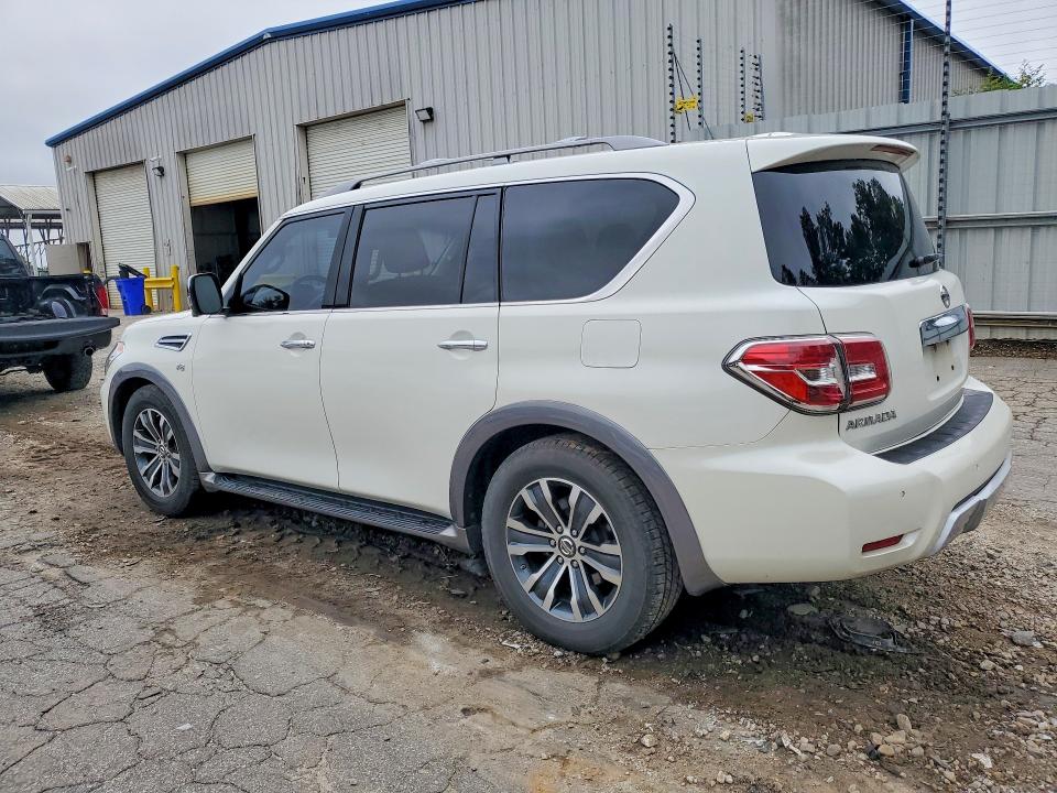 2017 Nissan Armada VIN JN8AY2ND8H9006824 COPART salvage auction — HAIL, AL - CERT OF TITLE-SALVAGE TITLE, sold $3,000 on 2026-07-10 (photo 2)
