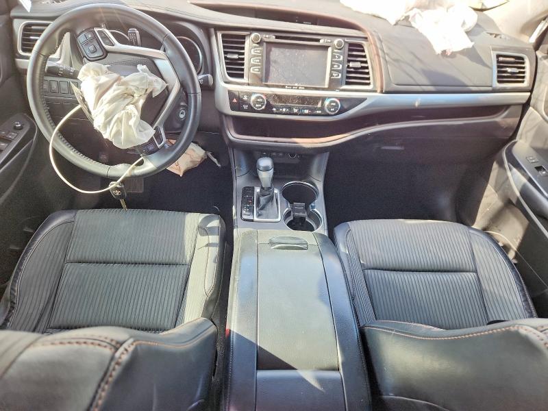2018 Toyota Highlander VIN 5TDZZRFH1JS248951 COPART salvage auction — FRONT END, Al - Cert Of Title-Salvage Title, sold $3,550 on 2026-07-29 (photo 8)