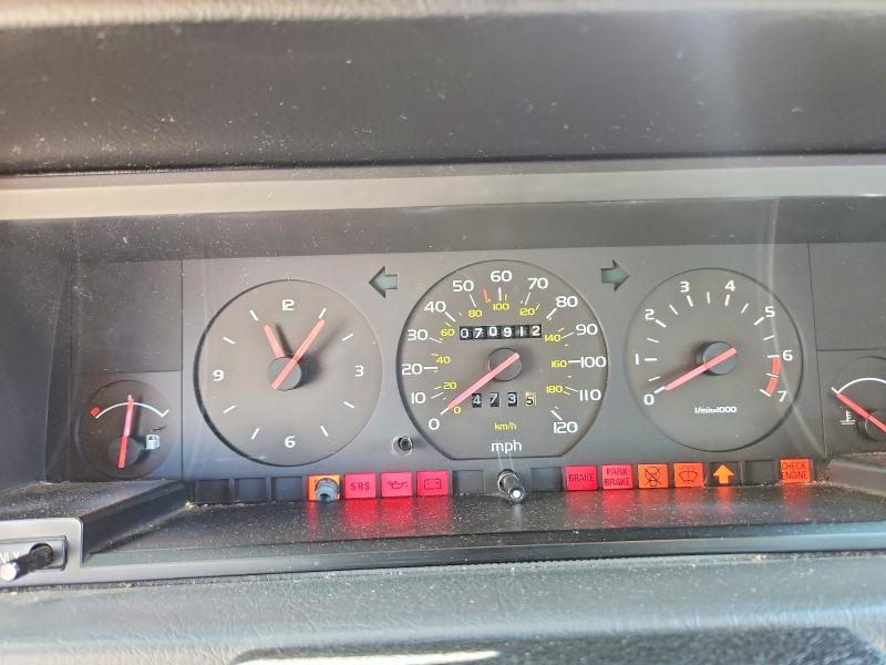1990 Volvo 740 VIN YV1FA8848L2452536 COPART salvage auction — MINOR DENT/SCRATCHES, Ca - Dis/Dlr/Exp Only Clean Title, sold $200 on 2026-07-04 (photo 9)
