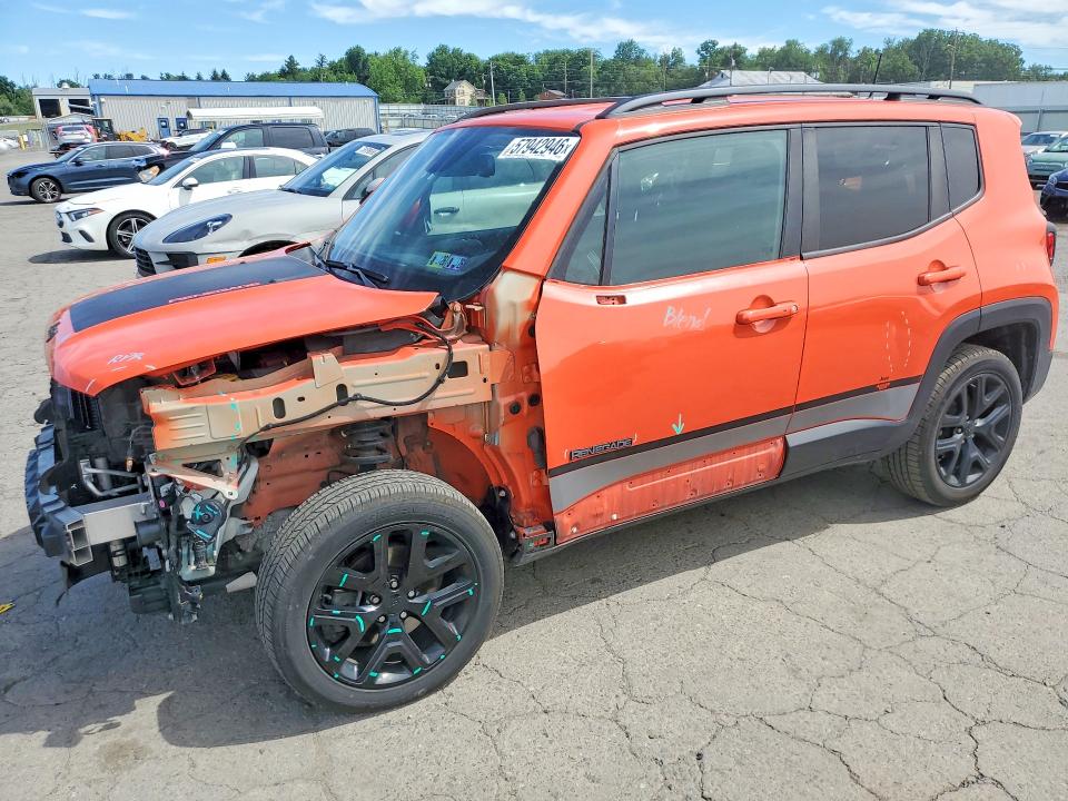 2019 Jeep Renegade VIN ZACNJBBB8KPJ84045 COPART salvage auction — FRONT END, Pa - Certificate Of Salvage, sold $1,450 on 2026-07-24 (photo 1)