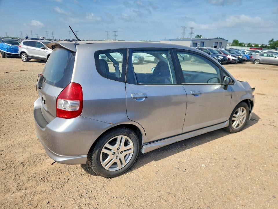2007 Honda Fit VIN JHMGD38667S047415 COPART salvage auction — FRONT END, Il - Salvage Certificate, sold $250 on 2026-07-28 (photo 3)
