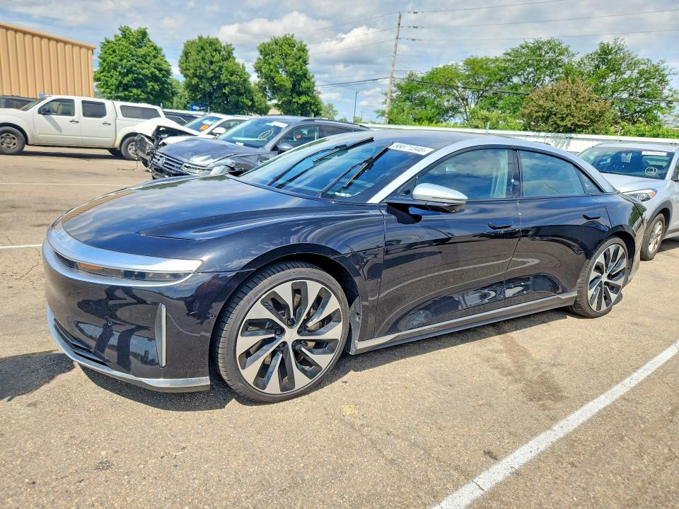 2022 Lucid VIN 50EA1GBA1NA005267 COPART salvage auction — MINOR DENT/SCRATCHES, Oh - Cert Of Title-Salvage, sold $14,100 on 2026-07-29 (photo 1)