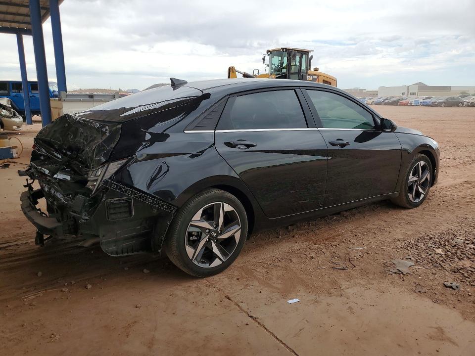 2022 Hyundai Elantra VIN KMHLN4AG5NU217265 COPART salvage auction — REAR END, AZ - CERT OF TITLE - SALVAGE, sold $3,900 on 2026-07-23 (photo 3)