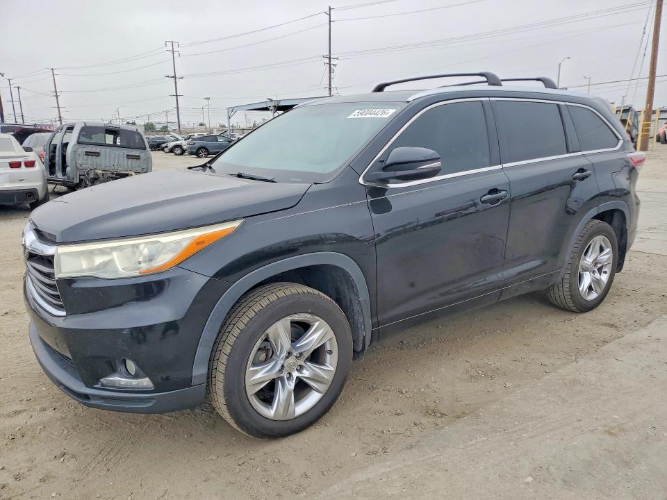 2015 Toyota Highlander VIN 5TDDKRFH0FS145543 COPART salvage auction — MINOR DENT/SCRATCHES, CA - DIS/DLR/EXP ONLY CLEAN TITLE, sold $8,100 on 2026-07-13 (photo 1)