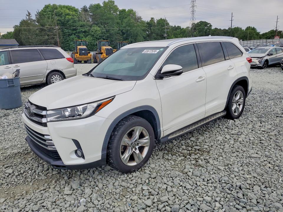 2017 Toyota VIN 5TDYZRFH4HS218235 COPART salvage auction — UNDERCARRIAGE, Nc - Salvage Certificate Of Title, sold $8,400 on 2026-07-22 (photo 1)