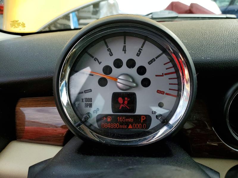 2008 Mini Cooper VIN WMWMF73538TV36299 COPART salvage auction — FRONT END, OR - SALVAGE TITLE CERTIFICATE, sold $725 on 2026-08-19 (photo 9)