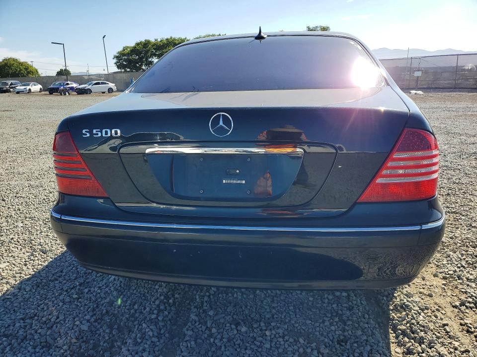 2003 Mercedes-benz S class VIN WDBNG75J73A316035 COPART salvage auction — FRONT END, CA - SALVAGE CERTIFICATE, sold $275 on 2026-07-21 (photo 6)