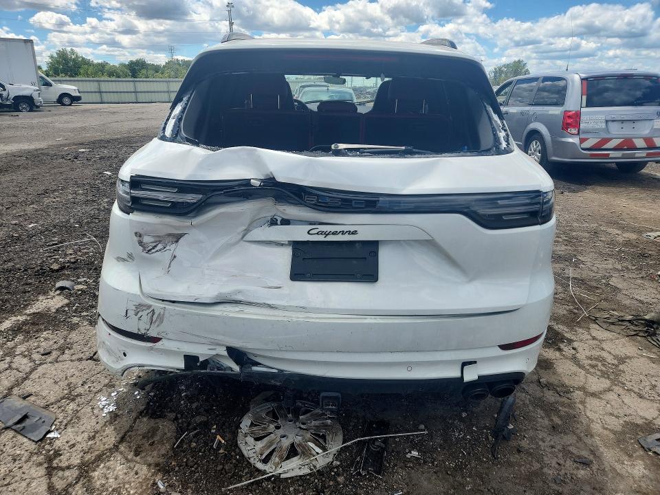 2023 Porsche Cayenne VIN WP1AA2AY8PDA01979 COPART salvage auction — REAR END, MI - CERTIFICATE OF TITLE, sold $34,000 on 2026-07-31 (photo 6)