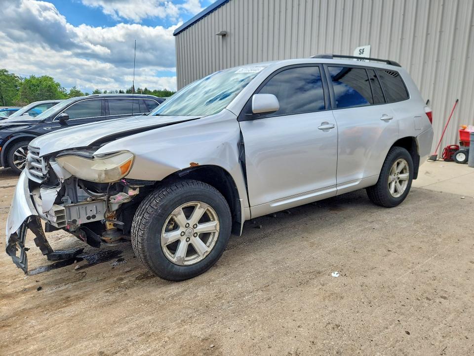 2008 Toyota Highlander VIN JTEDS41A882022124 COPART salvage auction — FRONT END, TN - SALVAGE CERTIFICATE, sold $1,000 on 2026-07-20 (photo 1)