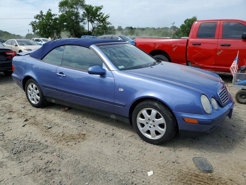 1999 Mercedes-benz Clk-klasse VIN WDBLK65G4XT009808 COPART salvage auction — REAR END, Md - Cert Of Salvage > 75% Damage, sold $900 on 2026-07-07 (photo 4)