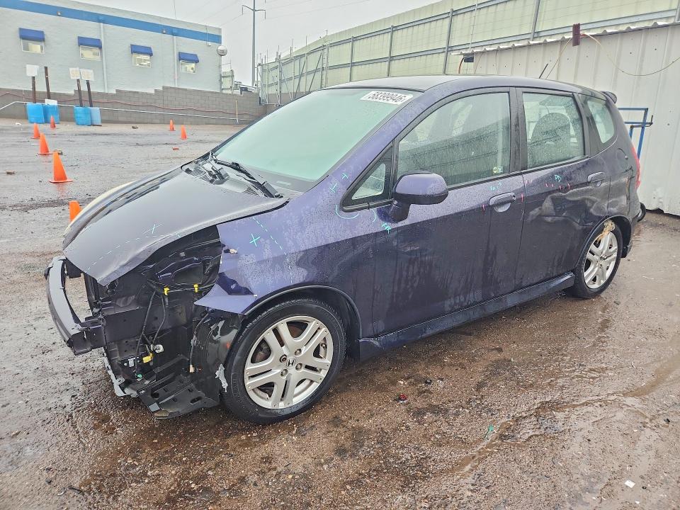2008 Honda Fit VIN JHMGD38608S024729 COPART salvage auction — FRONT END, NM - CERT OF TITLE-SALVAGE (P), sold $1,150 on 2026-07-16 (photo 1)