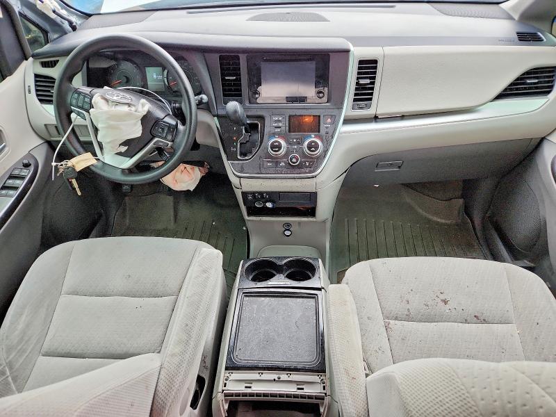 2017 Toyota Sienna VIN 5TDKZ3DC3HS889907 COPART salvage auction — FRONT END, ON - PERMIT IRREPAIRABLE, sold $1,500 on 2026-07-28 (photo 8)