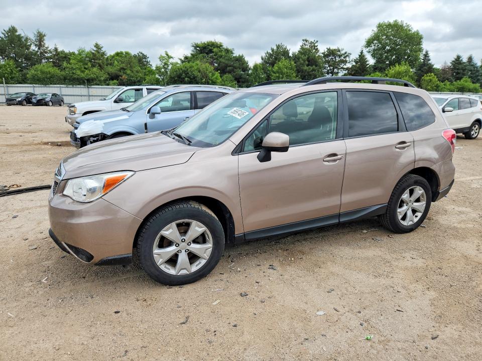2014 Subaru Forester VIN JF2SJAECXEH476605 COPART salvage auction — SIDE, Il - Salvage Certificate, sold $3,050 on 2026-07-16 (photo 1)