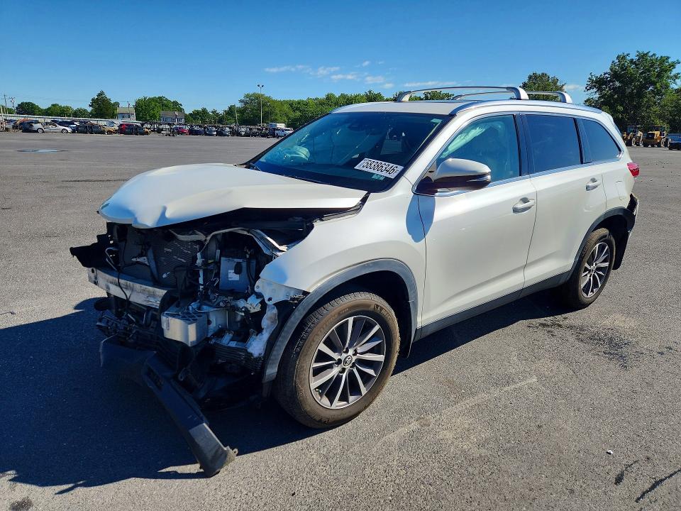 2019 Toyota VIN 5TDJZRFH8KS605797 COPART salvage auction — FRONT END, Nj - Cert Of Title-Salvage, sold $7,000 on 2026-07-30 (photo 1)