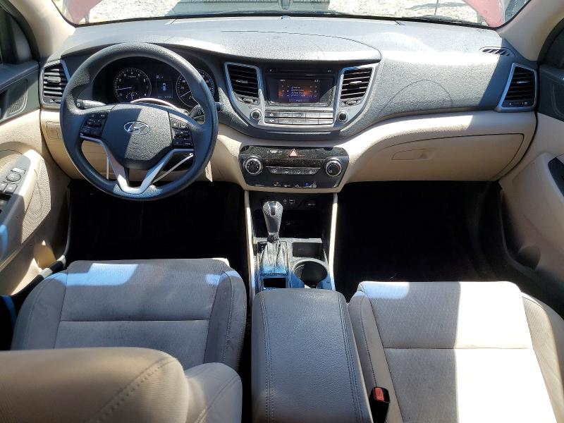 2017 Hyundai Tucson VIN KM8J23A40HU496404 COPART salvage auction — FRONT END, Ca - Salvage Certificate, sold $1,600 on 2026-07-14 (photo 8)