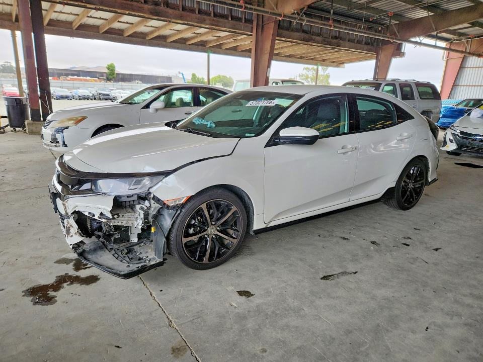 2021 Honda Civic VIN SHHFK7H40MU403261 COPART salvage auction — FRONT END, Ca - Salvage Certificate, sold $6,400 on 2026-07-02 (photo 1)