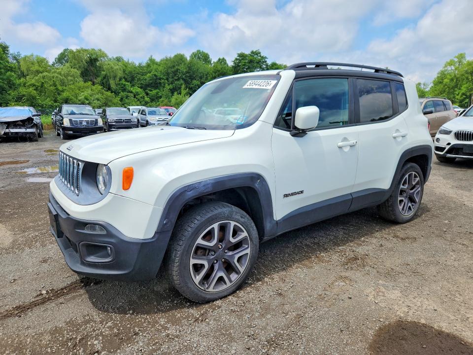 2016 Jeep Renegade VIN ZACCJBBT5GPC43286 COPART salvage auction — MINOR DENT/SCRATCHES, Fl - Certificate Of Title, sold $2,300 on 2026-07-10 (photo 1)