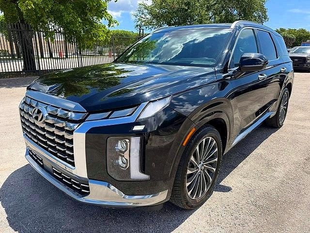 2023 Hyundai Palisade VIN KM8R7DGE9PU505495 COPART salvage auction — FRONT END, Fl - Certificate Of Destruction (P), sold $21,700 on 2026-07-09 (photo 1)